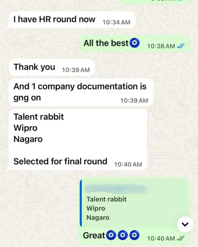 Success feedback after using Jarvis app and AI resume builder 1