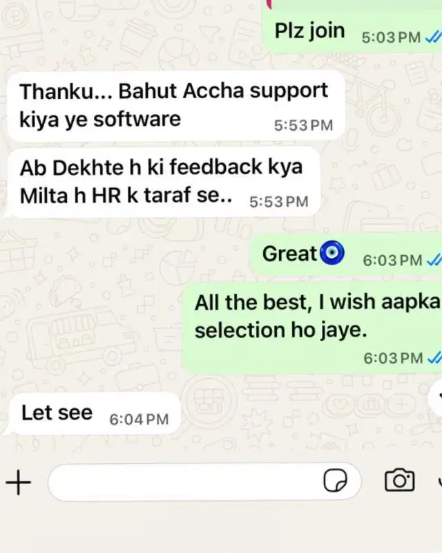 Success feedback after using Jarvis app and AI resume builder 4